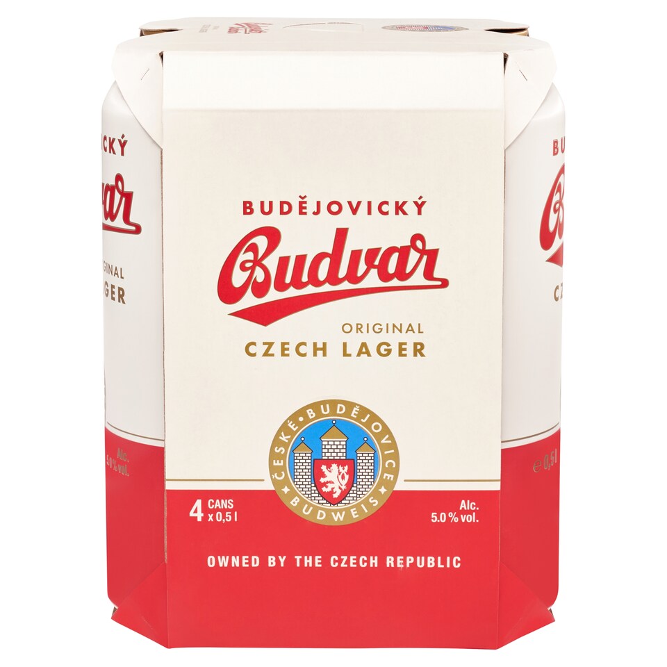Budejovicky Budvar Czech Lager 4 X 500Ml