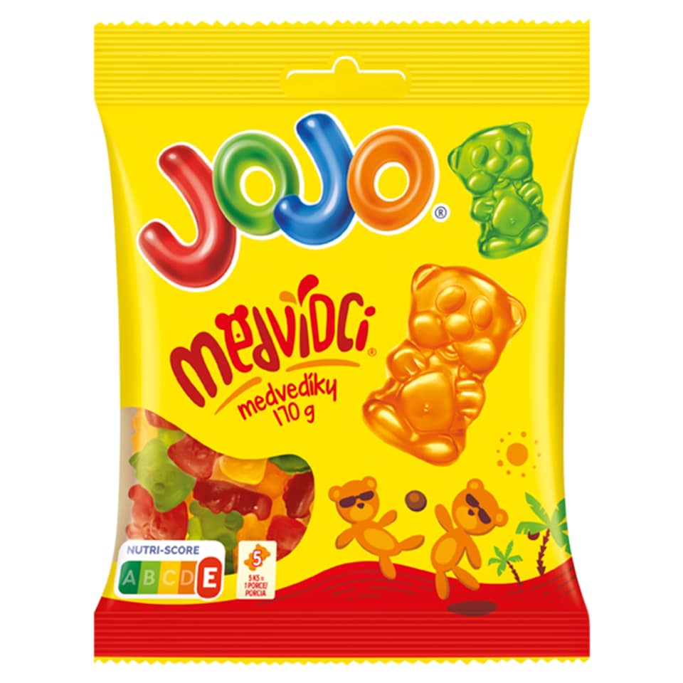 JOJO Medvídci želé bonbóny s ovocnými příchutěmi 170g
