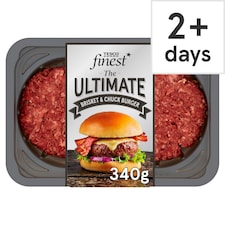 Tesco Finest The Ultimate Brisket & Chuck Burger 340G