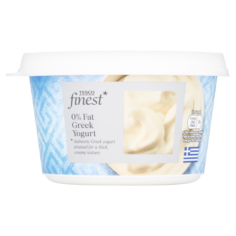 Tesco Finest 0% Fat Greek Yogurt 500G