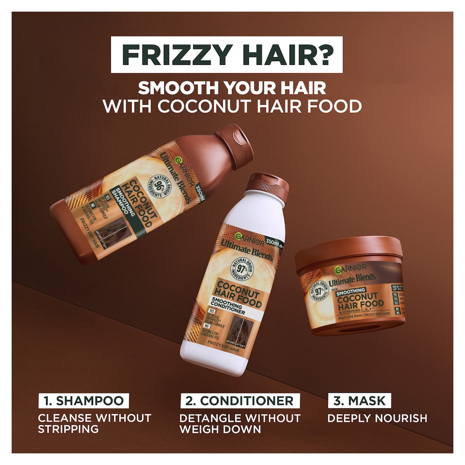image 1 of Garnier Ultimate Blends Hair Food Coconut & Macadamia Conditioner 350ml