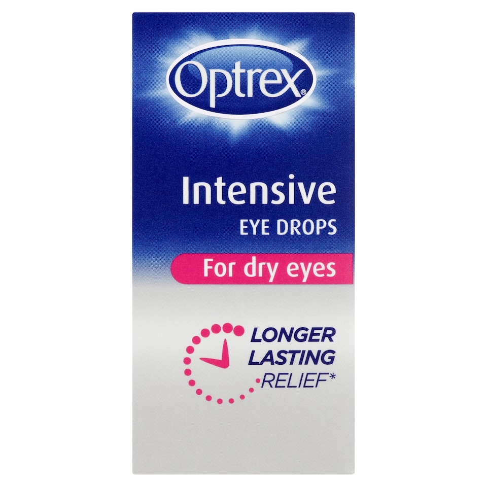 image 1 of Optrex Intensive Eye Drops For Dry Eyes Long Lasting 10ml