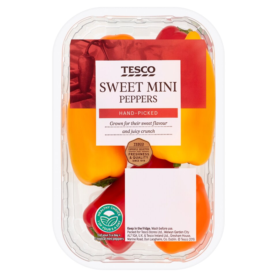 image 1 of Tesco Sweet Mini Peppers 190G