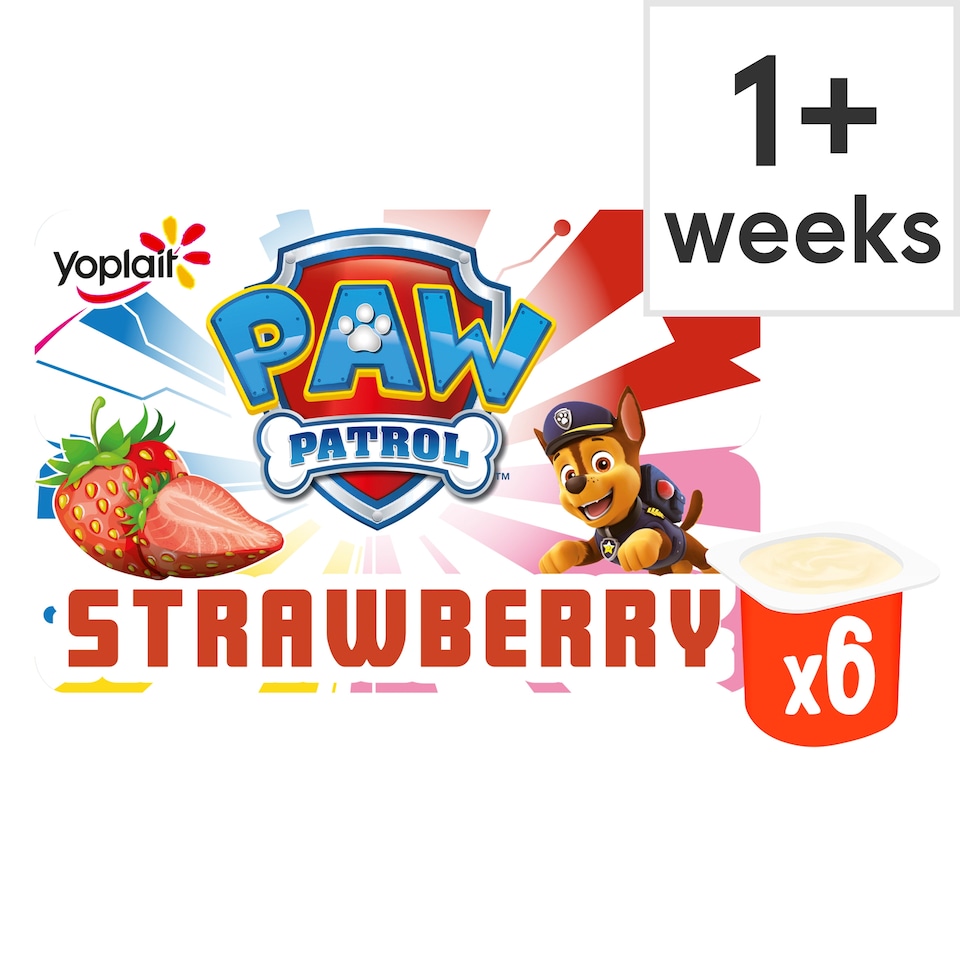 image 1 of Paw Patrol Strawberry Fromage Frais 6X45g