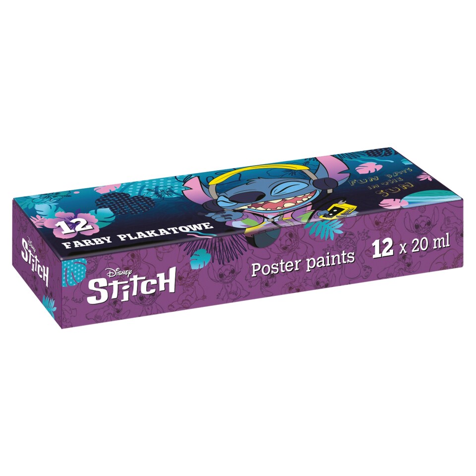 image 1 of Disney Stitch plakátové barvy 12 x 20ml