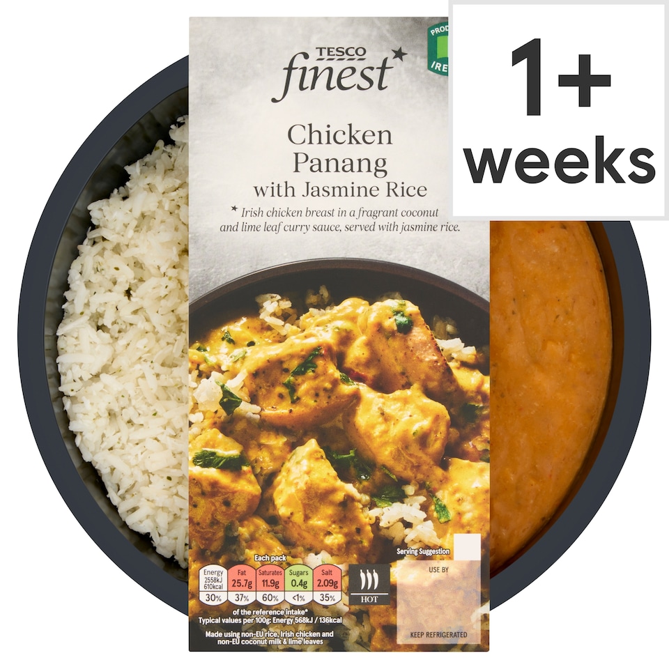Tesco Finest Chicken Panang with Jasmine Rice 450g