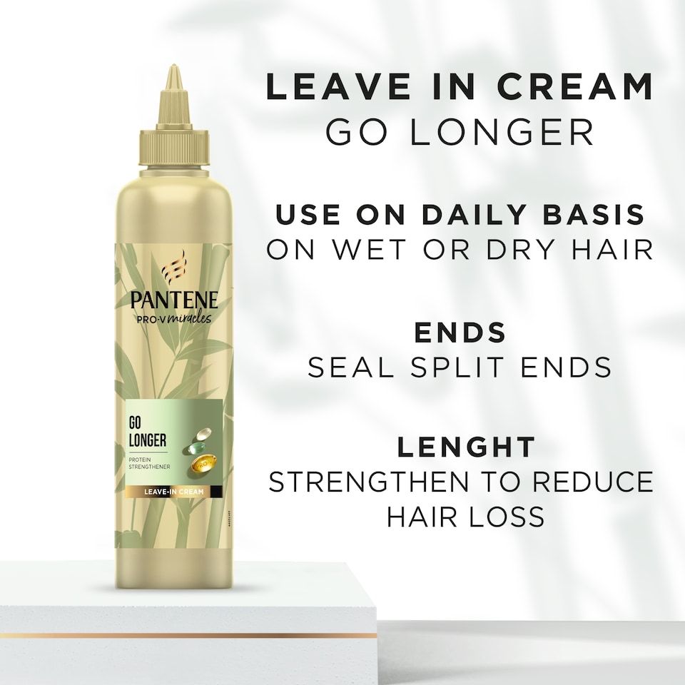 image 1 of Pantene Pro. V Miracles Go Longer Leave-in Cream Conditioner 300ml