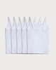 image 2 of F&F Girls Cotton Rich 5-Pack Strappy Cami Vests in Multi