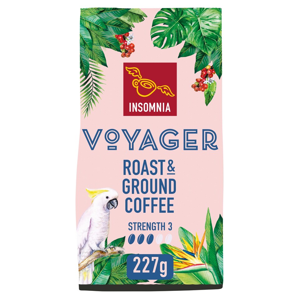 Insomnia Voyager Roast And Ground Coffee Arabica No3 227G