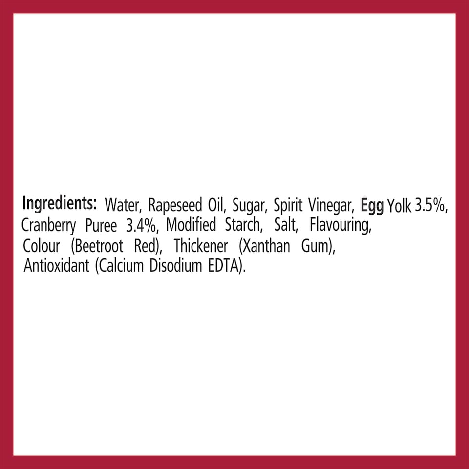 image 1 of Heinz Christmas Cran-merry Cranberry flavoured Mayo 400 ml