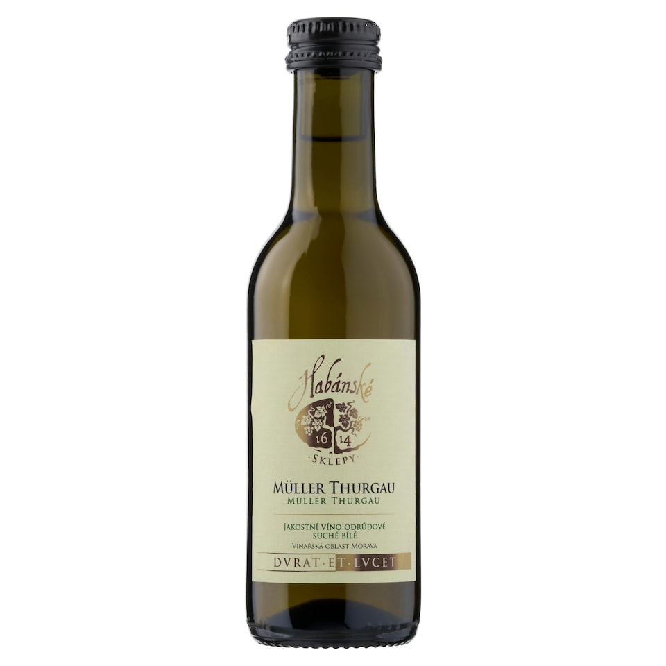 Habánské Sklepy Müller Thurgau Quality Varietal Dry White Wine 0.187L