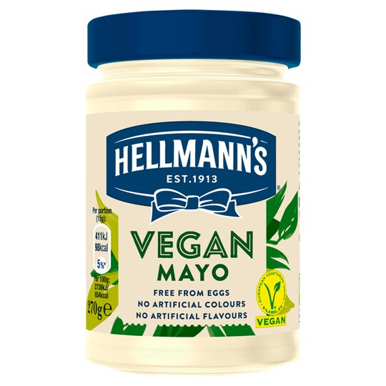 Hellmann's Vegan Mayonnaise 270G Tesco Groceries