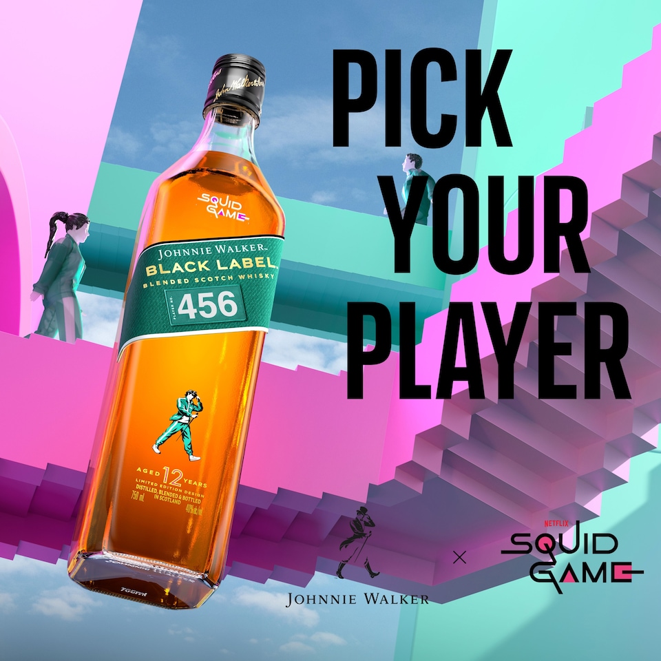 image 1 of Johnnie Walker Black LTO Squid Game 70cl