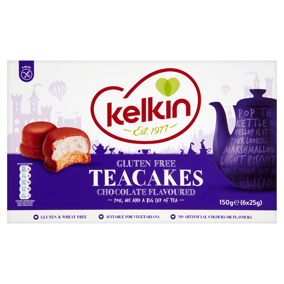 Kelkin Gluten Free Tea Cakes 150G