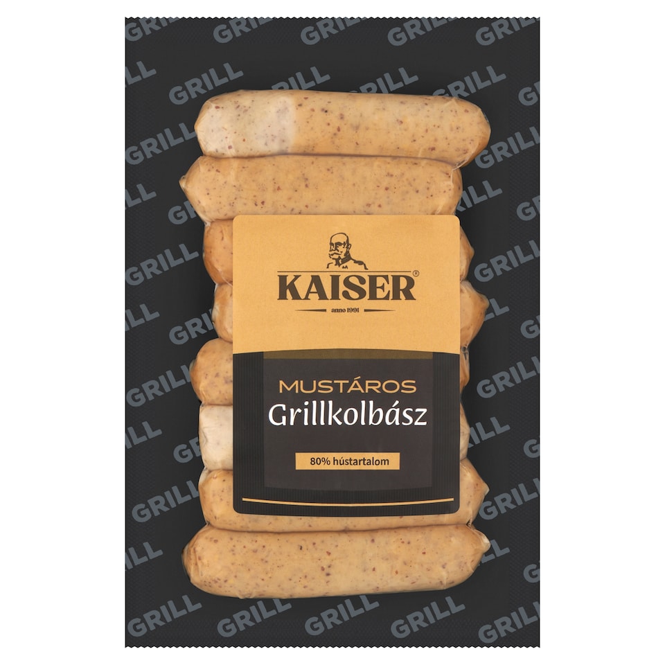 Kaiser mustáros grillkolbász 210 g