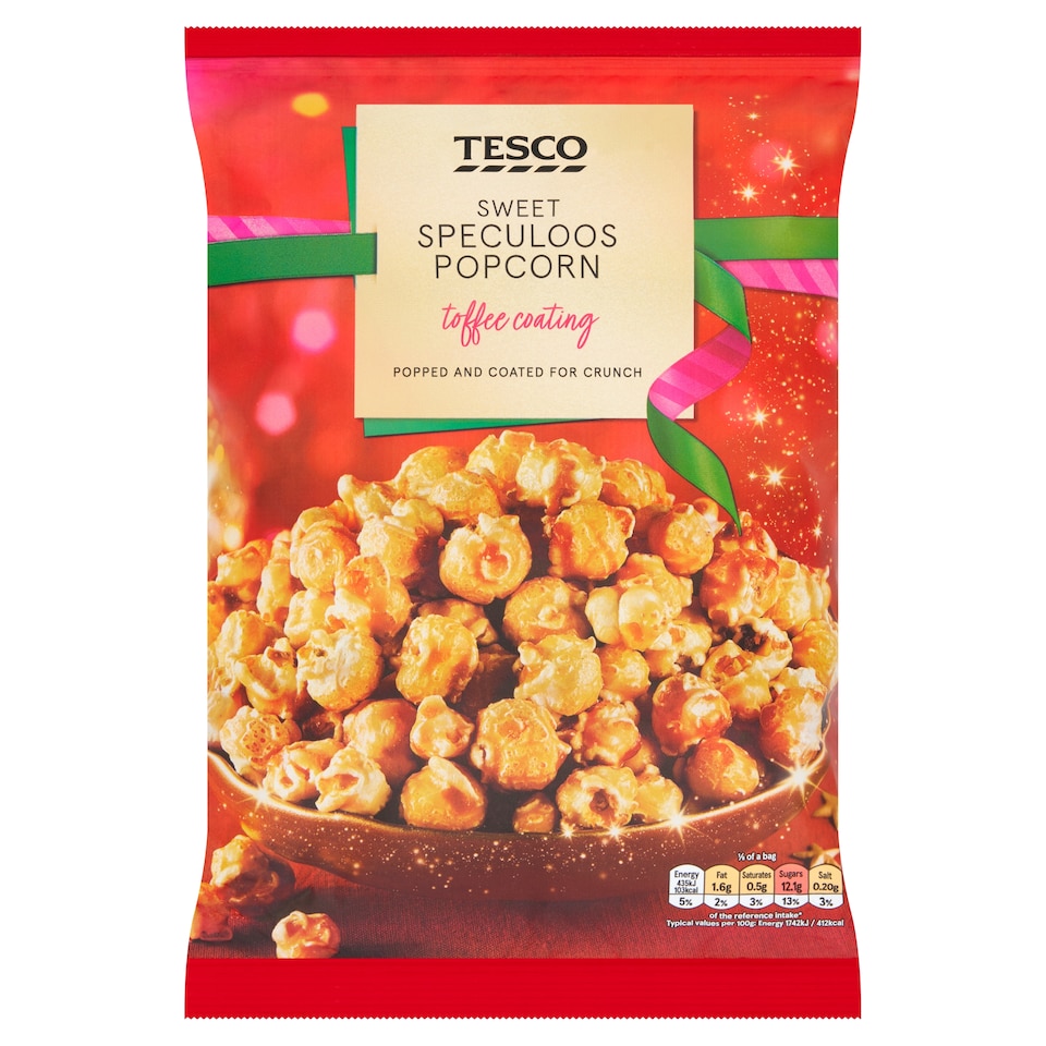 Tesco Speculoos Popcorn 200g 