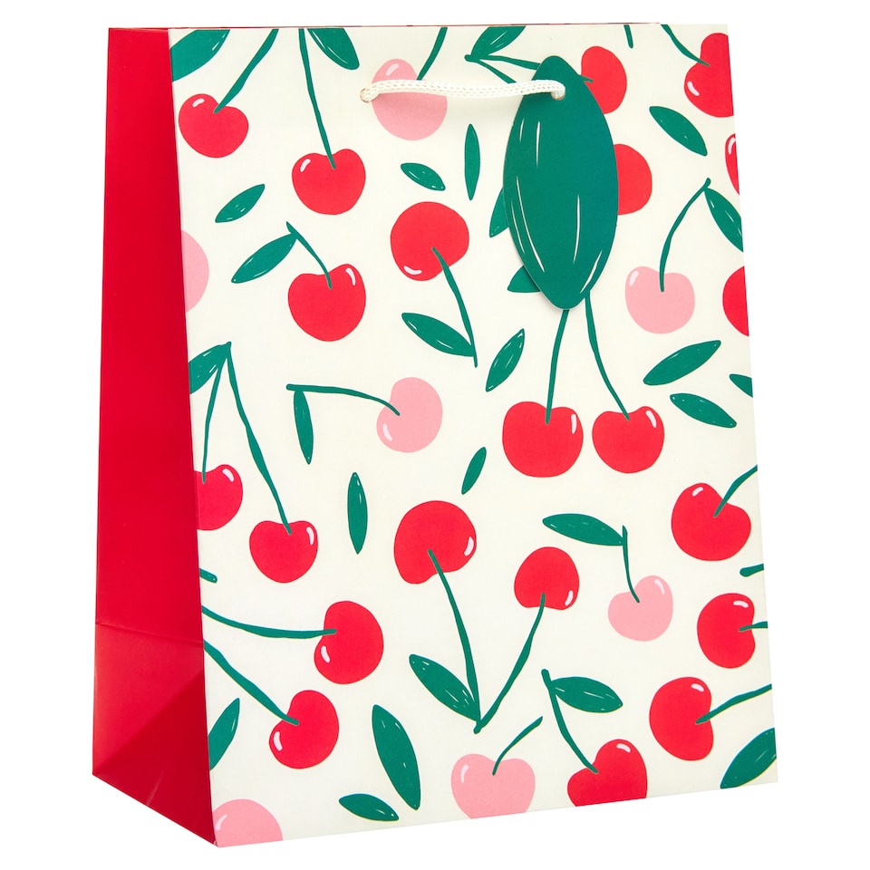 Tesco Cherry Print Medium Bag