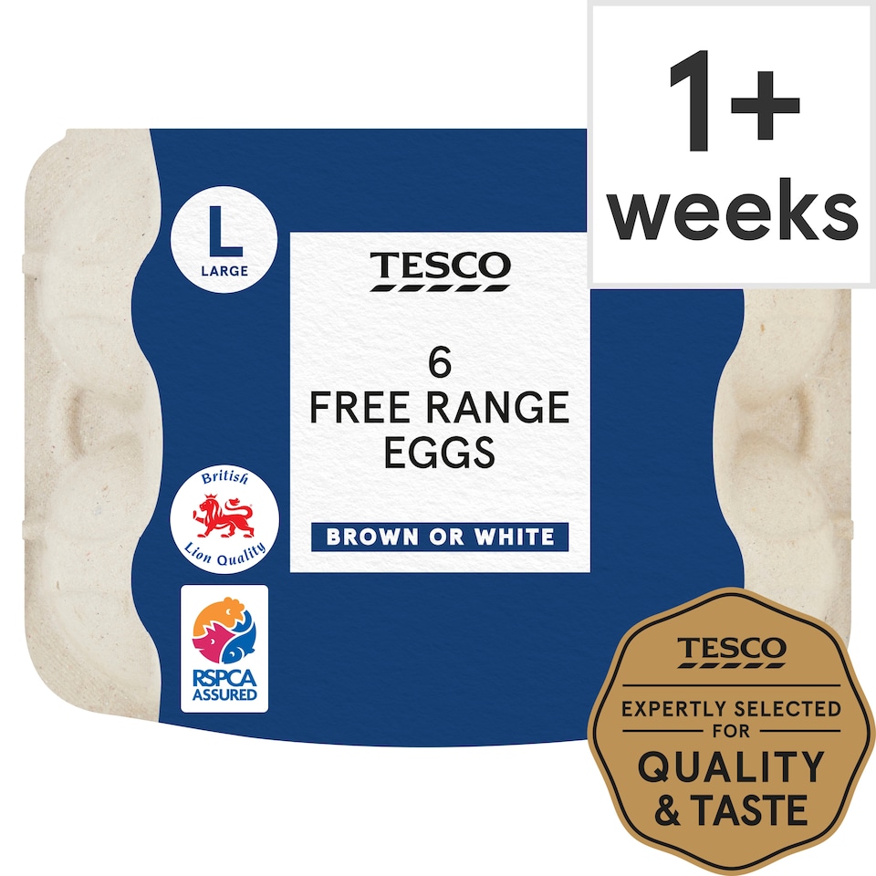 Tesco Large Free Range Eggs 6 Pack