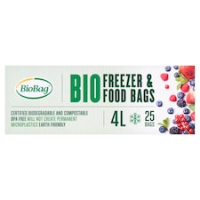 Biobag Biological Freezer And Food 4L 25 Bags