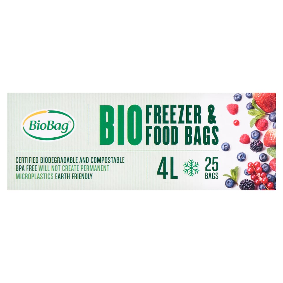 Biobag Biological Freezer And Food 4L 25 Bags