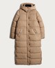 image 4 of F&F Long Hooded Shower Resistant Puffer Coat in Neutral