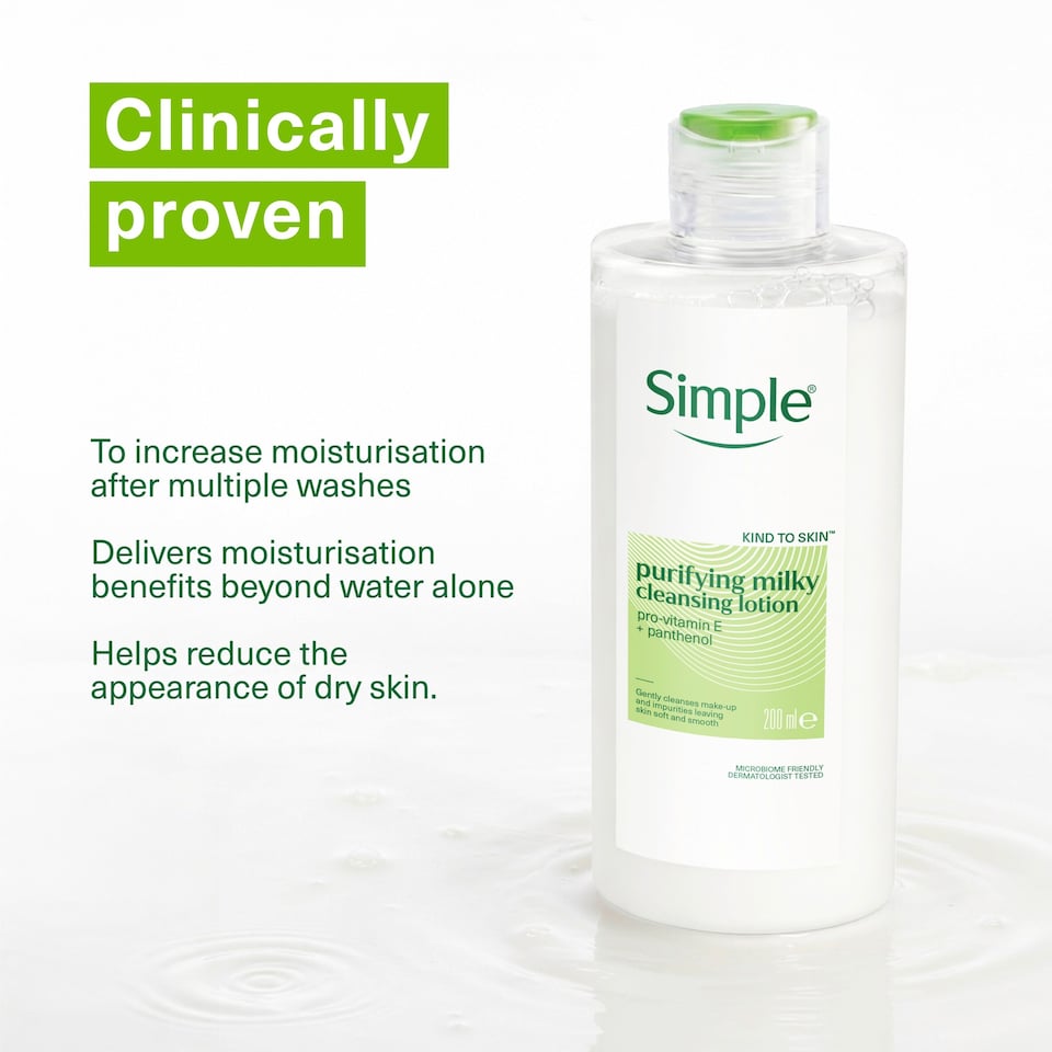 image 1 of Simple Kind To Skin Purifying Cleansing Lotion 200Ml