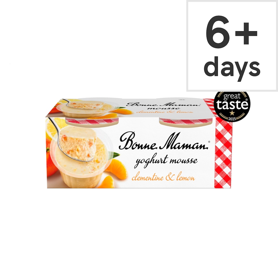 image 1 of Bonne Maman Clementine & Lemon Mousse Dessert 2x70g