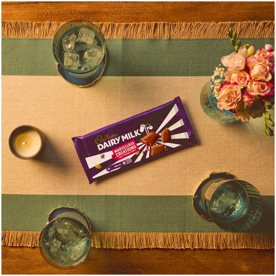 image 1 of Cadbury Marvellous Creations Jelly Pop Candy Chocolate Bar 160g