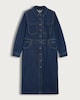 image 5 of F&F Pure Cotton Denim Button Through Midi Dress in Blue
