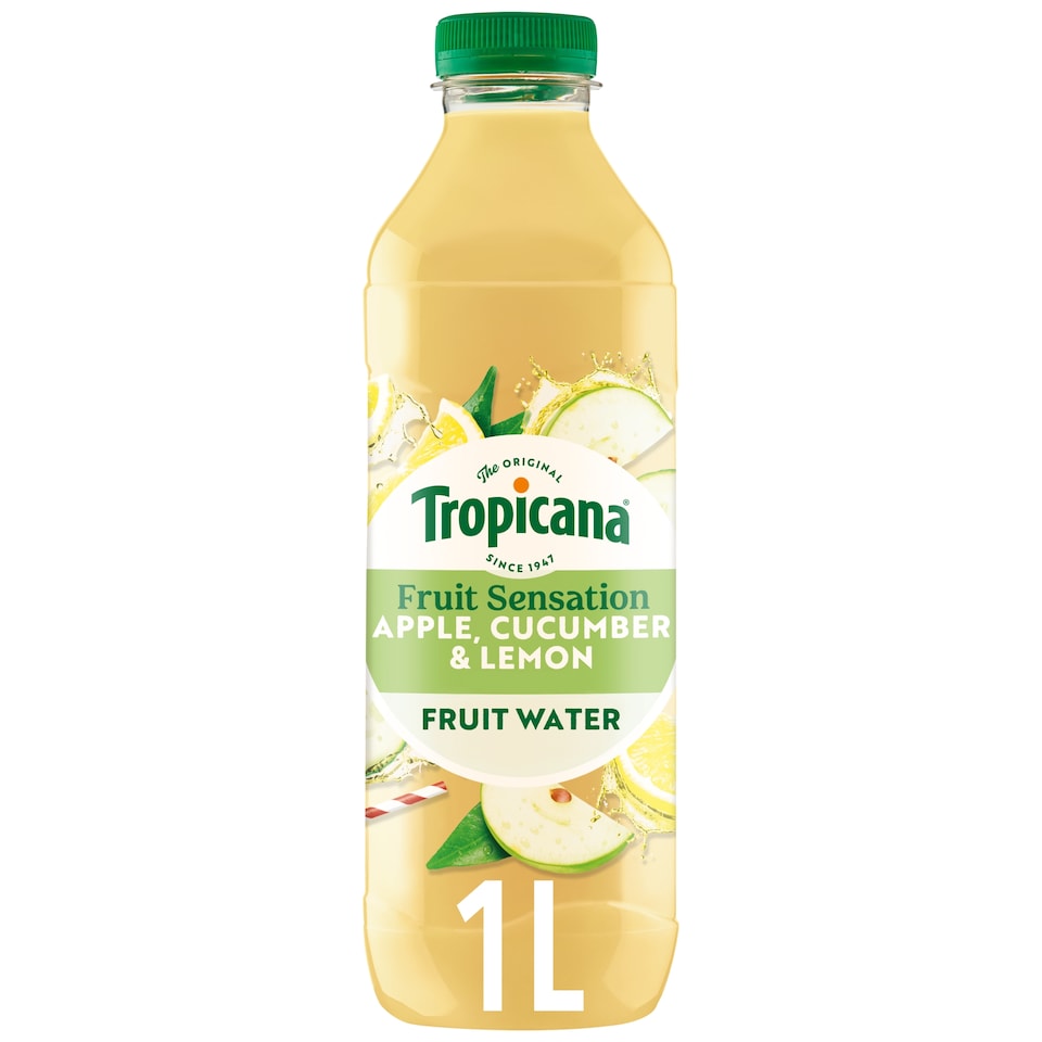 Tropicana Fruit Sensation Apple, Cucumber & Lemon Fruit Water 1L 