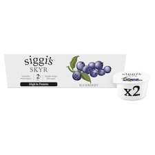 siggi's skyr 2% fat Icelandic style Blueberry Yogurt 2 x 140g
