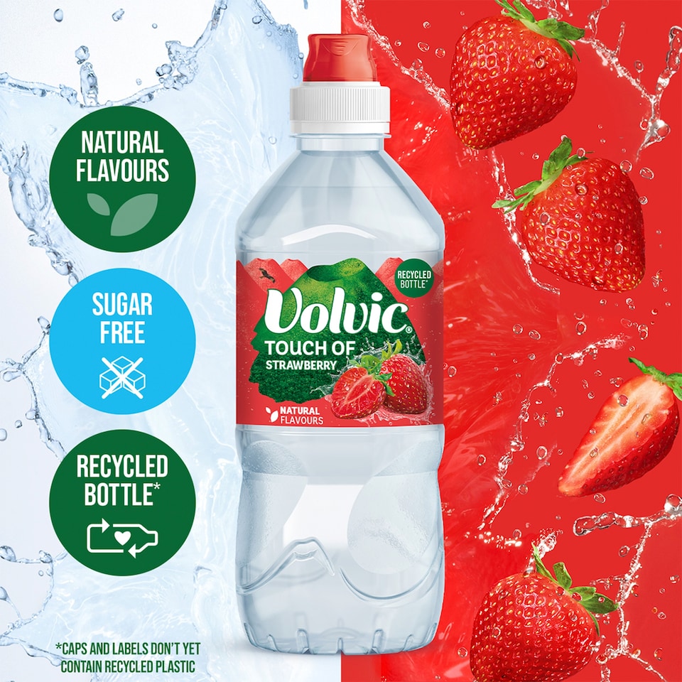 image 1 of Volvic Touch of Fruit Strawberry Still Flavoured Water 750ml
