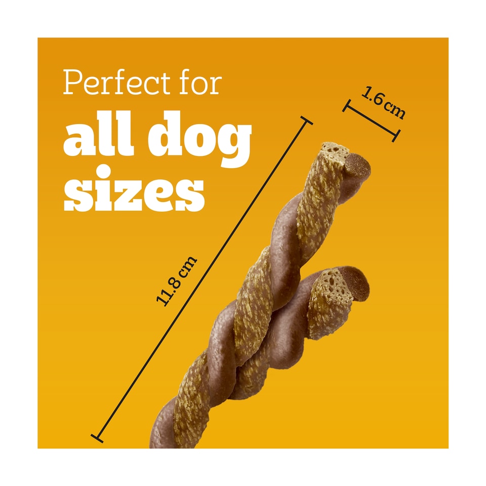 image 1 of Pedigree Rodeo Duos Adult Dog Treats Chicken & Bacon 123g