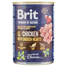 Brit Premium by Nature Chicken with Hearts Complete Dog Food for Adult Dogs of All Breeds 400g