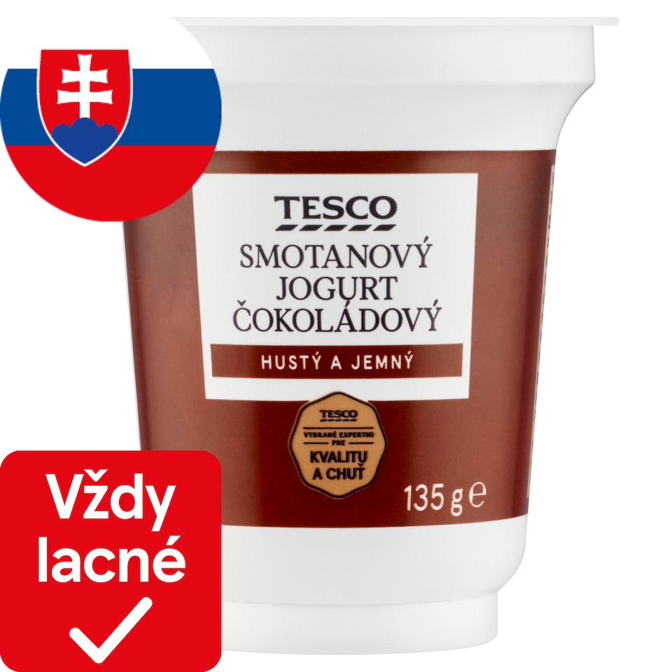 Tesco Smotanový jogurt čokoládový 135 g