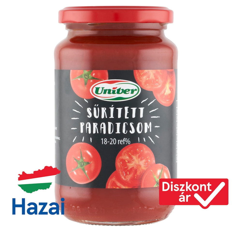 Univer sűrített paradicsom 18-20 ref% 360 g  1. kép