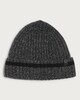 image 1 of F&F Fleece Lined Ribbed Knit Beanie Hat in Grey