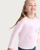 image 1 of F&F Girls Pure Cotton Lollipop Print Long Sleeved Top in Pink