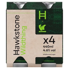 Hawkstone Wildthing Wildfarmed Lager 4x440ml product image