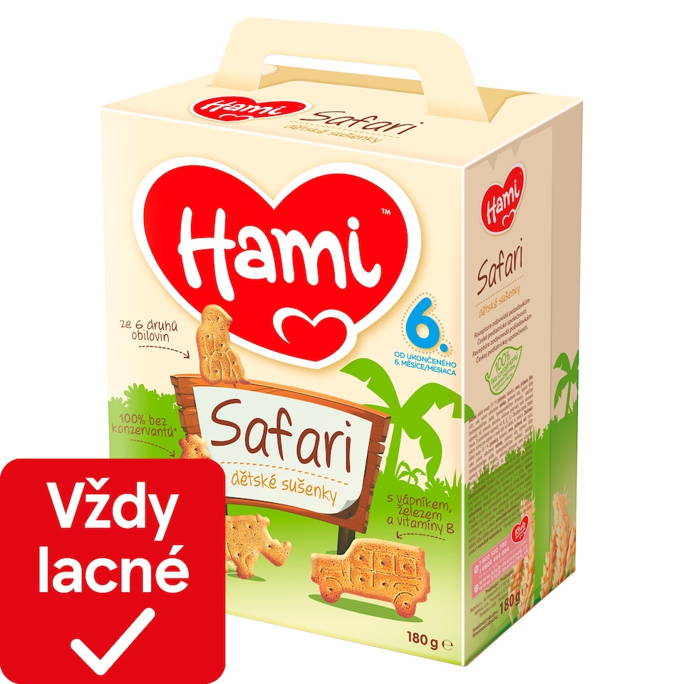 Hami Safari detské sušienky 180 g