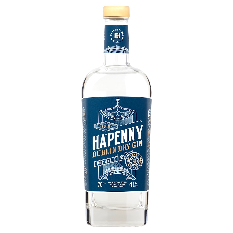 Ha'penny Pot Still Gin 70Cl