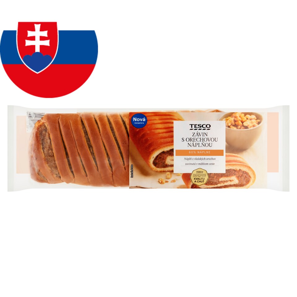 Tesco Závin s orechovou náplňou 400 g