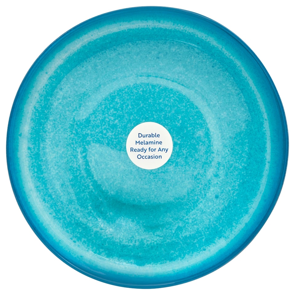 image 1 of Reactive Glaze Aqua Pasta Bowl