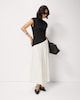 image 1 of F&F Cotton Rich Polka Dot Midi Dress in Multi Black