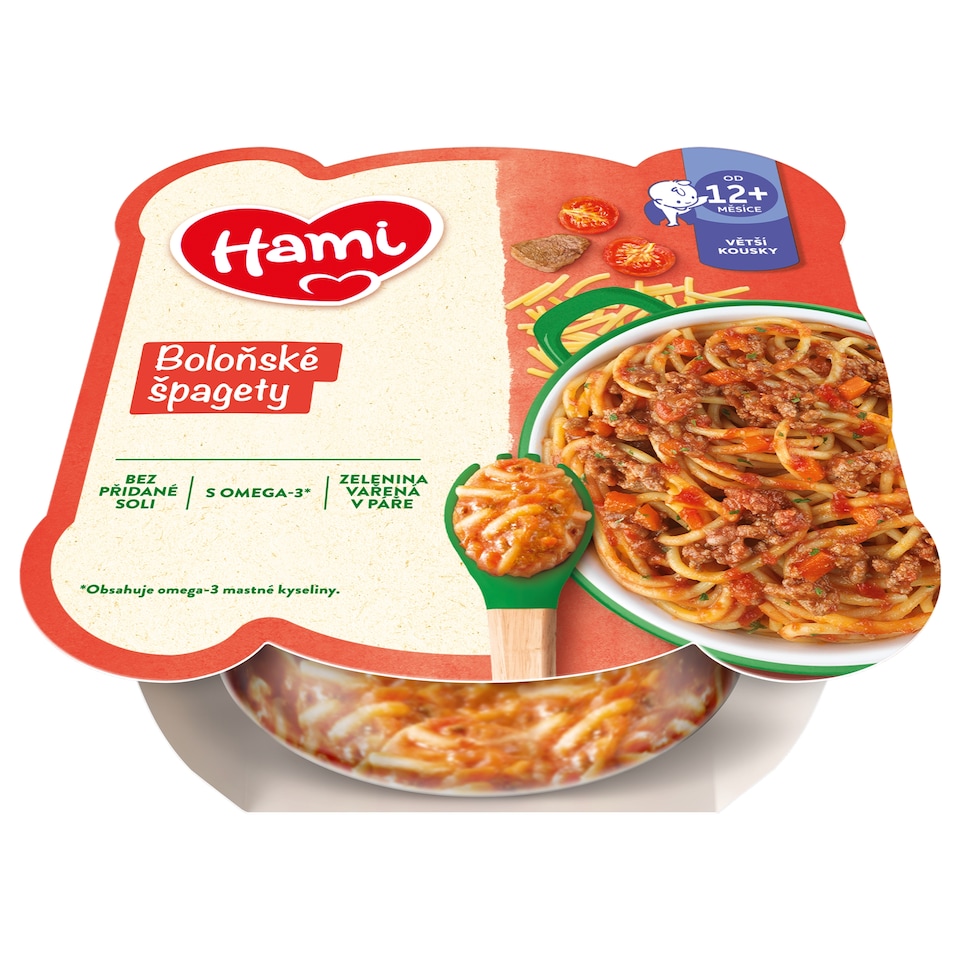Obrázek 1 pro produkt HAMI masozeleninový talířek Boloňské špagety 230g