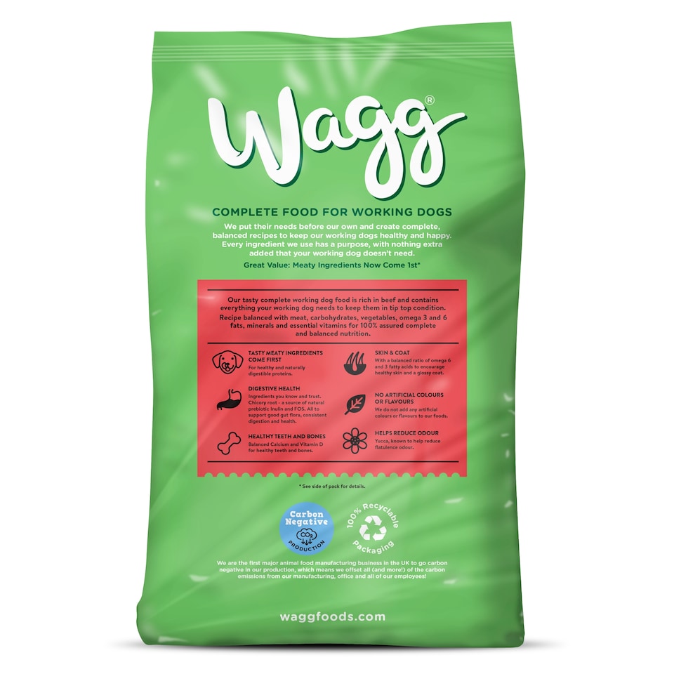 image 1 of Wagg Active Goodness Beef Dog Food 12Kg