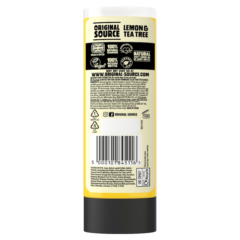 image 1 of Original Source Lemon & Tea Tree Shower Gel 250M