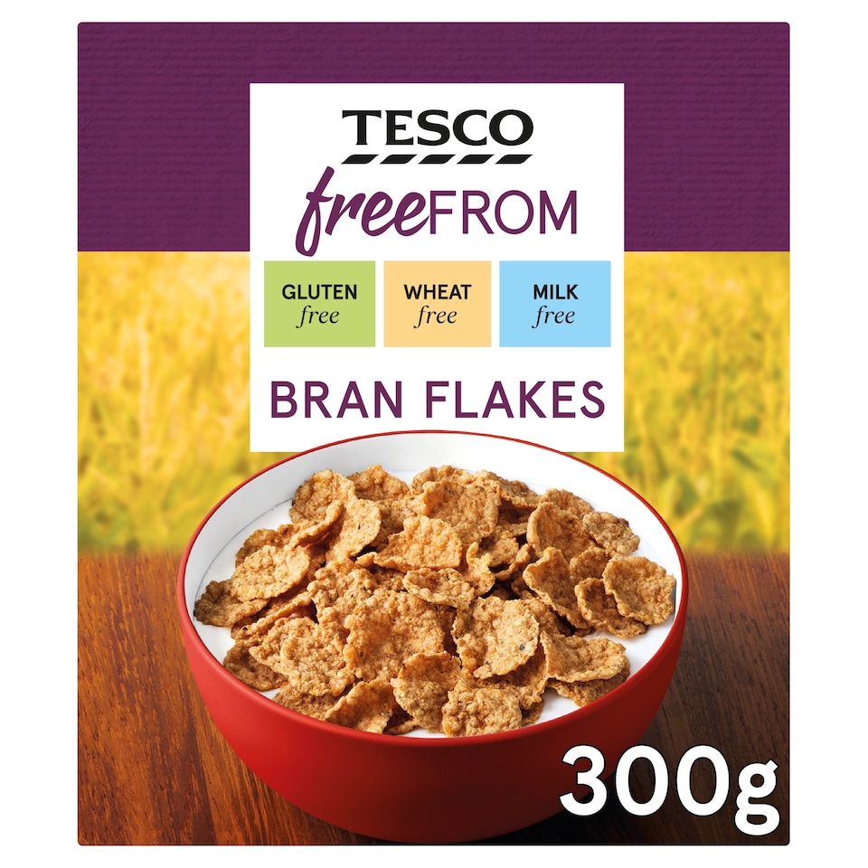 Tesco Free From Branflakes 300G