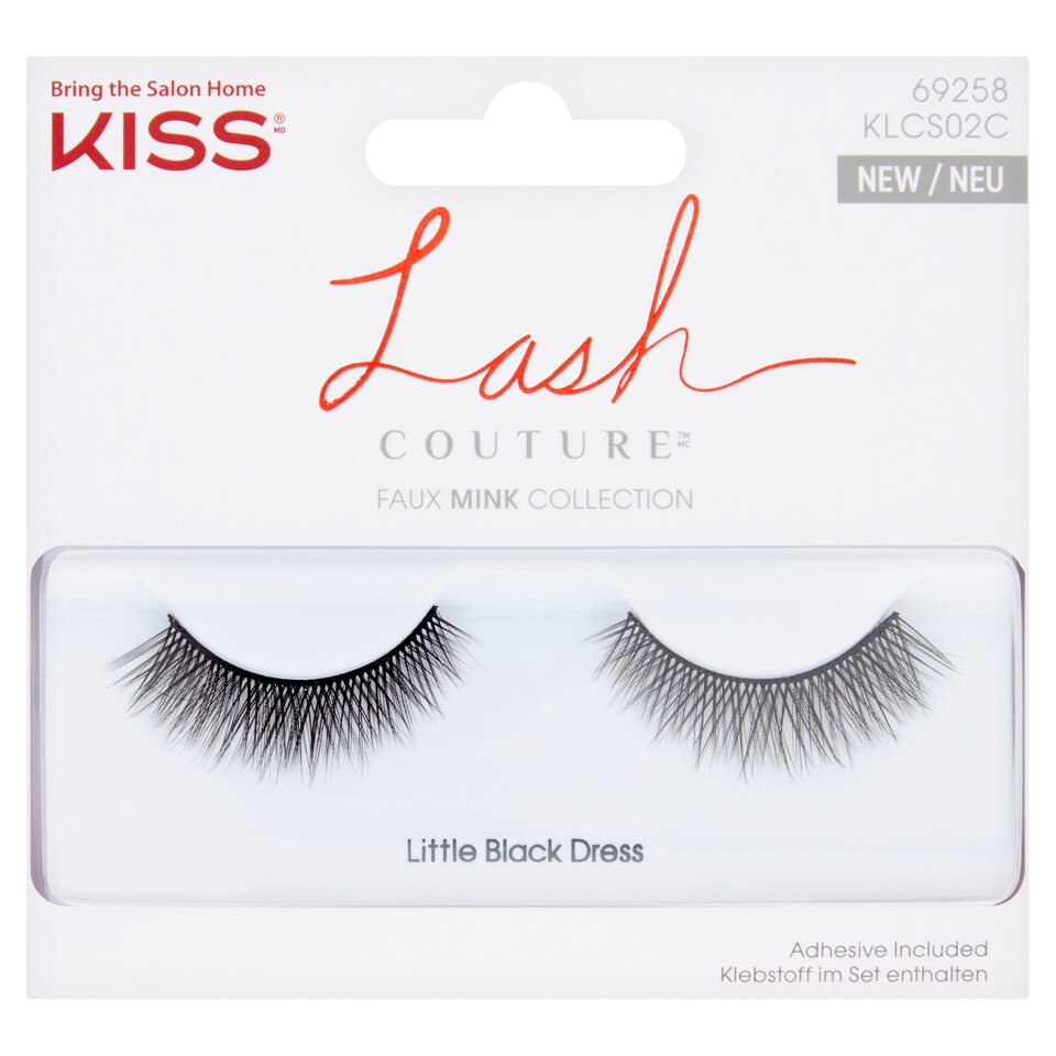 Kiss Lash Couture Faux Mink Collection False Eyelashes - Little Black Dress