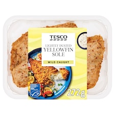 Tesco Lightly Dusted Yellow Fin Sole 272G